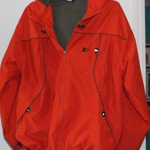 Starter Jacket lined windbreaker Mens Large